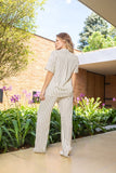 Pijama Laura: Set de pantalón largo y manga corta