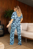 Pijama Lina: Set de pantalón largo y manga corta